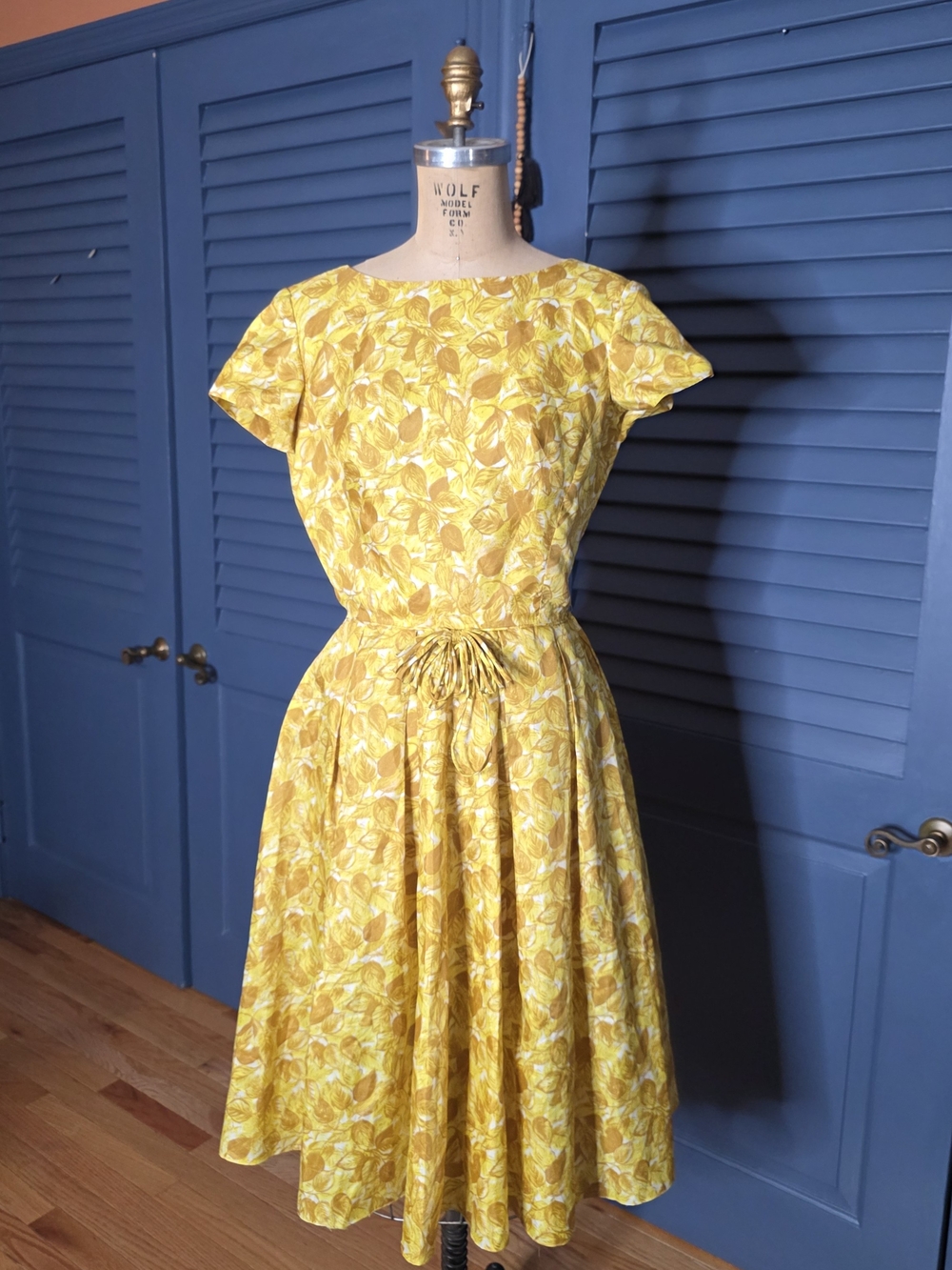 Rare Vintage 1950s Marjorie Montgomery California Floral Day Dress ✨